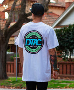 Stamp Tee - White With Colour Logo
